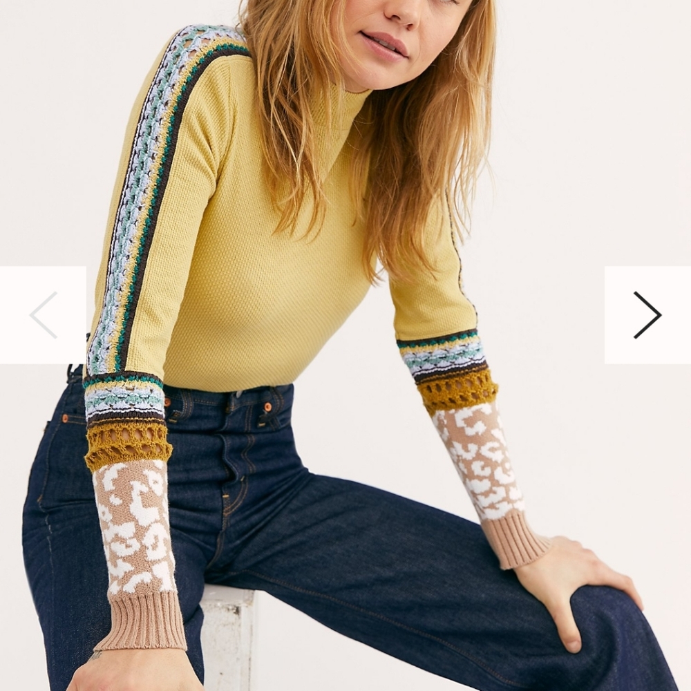 Switch it Up Thermal Top. Crochet Leopard Cheetah - Picture 2 of 16